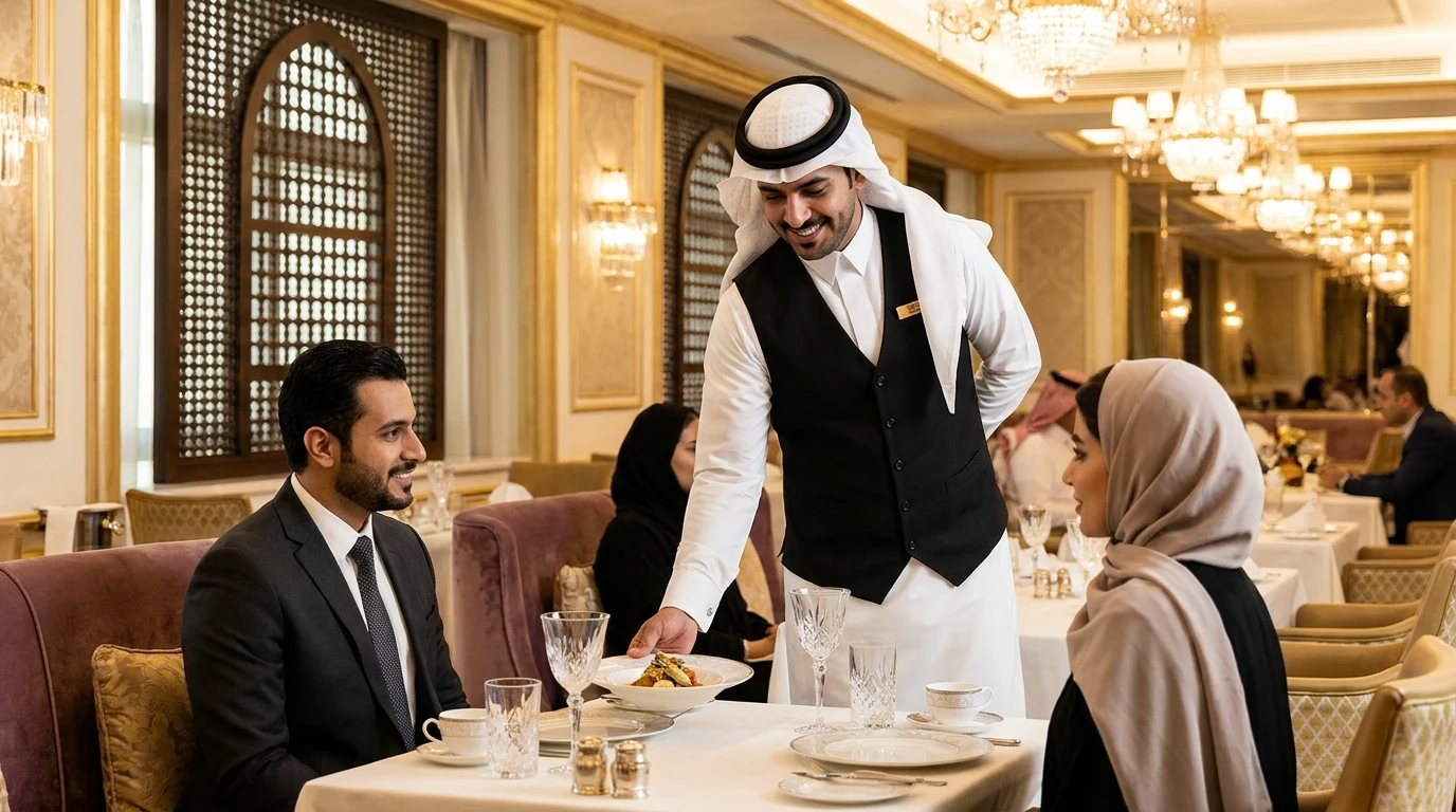 وظيفة نادل في السعودية 2026